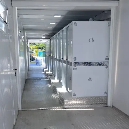Vestiários em Containers | Fibra Módulos e Containers